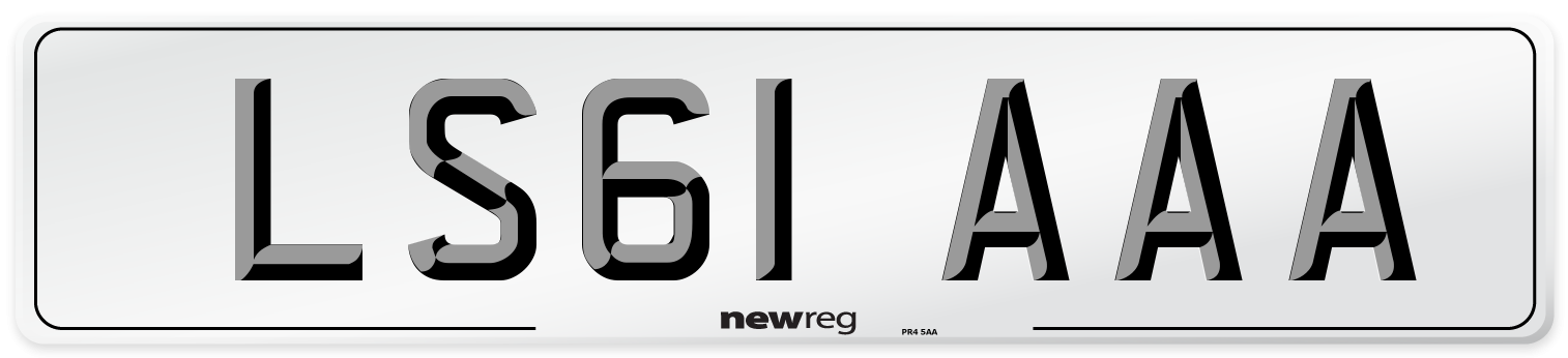 LS61 AAA Number Plate from New Reg